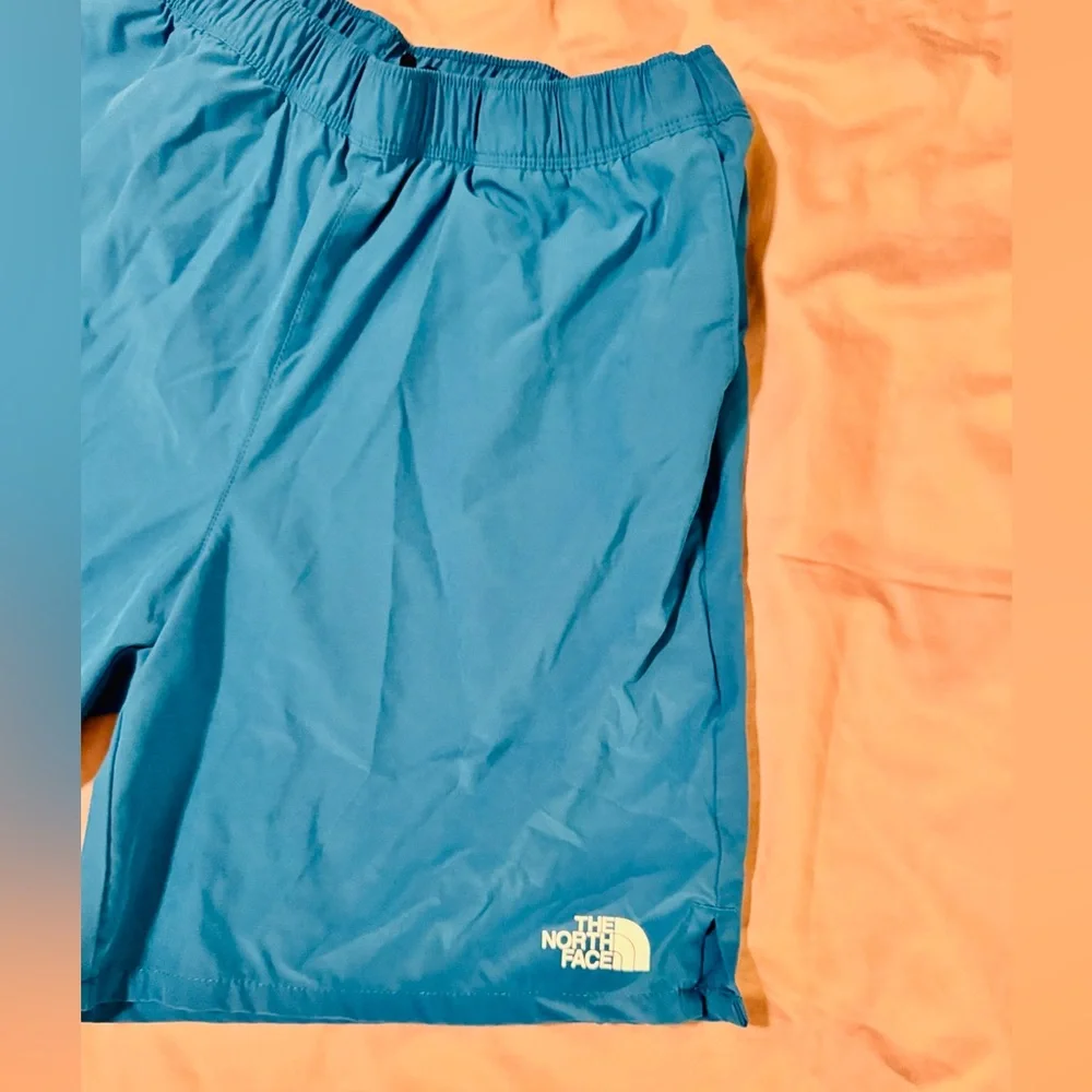 THE NORTH FACE Teal Blue Active Shorts Swim Trunks Swimsuit